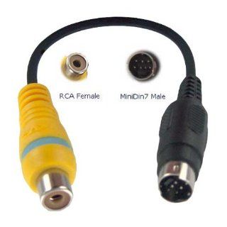 S Video 7 Pin to RCA TV OUT Laptop Cable for Acer/Dell/HP Electronics