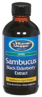 the Vitamin Shoppe   Sambucus Black Elderberry Extract, 4 fl oz liquid Health & Personal Care