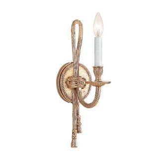 Rope/Tassel 15" High Olde Brass Wall Sconce   Lighting Products  