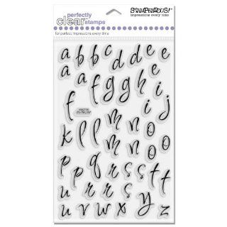 Stampendous SSC125 Perfectly Clear Polymer Stamps, Inspiration Alphabet Lc