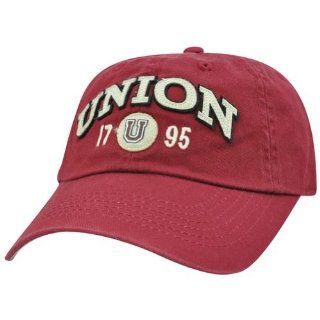 NCAA Union College 1795 Garment Washed Burgundy Sun Buckle Curved Bill Hat Cap  Sports Fan Baseball Caps  Sports & Outdoors
