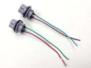 2X 7440/992/T20 Bulb Socket Brake Turn Signal Light Harness Wire LED Pig Tail Plug Automotive