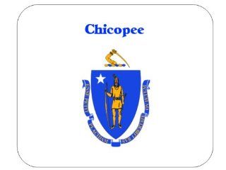 US State Flag   Chicopee, Massachusetts (MA) Mouse Pad 