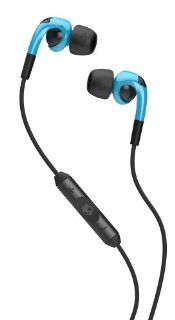 Skullcandy Fix In Ear Headphone with 3 Button Remote & Mic   Hot Blue / Black Electronics