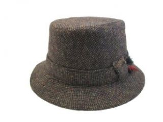 Hanna Hats Tweed Walking Hat Brown Tweed Made in Ireland Ships Today at  Mens Clothing store Fedoras