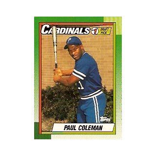 1990 Topps Tiffany #654 Paul Coleman /15000 Sports Collectibles