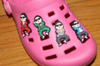 Set of 4 Psy   Gangnam Style Fun Clips Shoe Charms With Additional Charm  Other Products  
