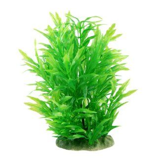 Artificial Plastic Grass Plant Decoration for Fish Tank, 8 Inch, Green  Aquarium Decor Plastic Plants 