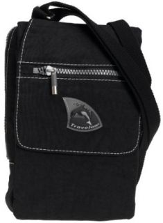 Travelon Dolphin Collection Slim Line Essentials Bag, Black, One Size Clothing