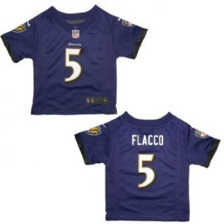 NFL Baltimore Ravens Flacco #5 Infant Athletic Short Sleeve Jersey 12M Purple Clothing