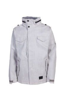 686 Reserved M 65 Insulated Jacket   Men's Dirty White Wax Denim, M  Snowboarding Jackets  Sports & Outdoors