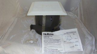 Nutone 686, 6.5"H x 7.5"D Round Duct Bathroom Exhaust Fan   Built In Household Ventilation Fans  