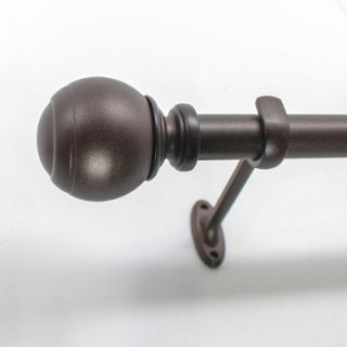 BCL Drapery Hardware Classic Ball Double Curtain Rod and Hardware Set
