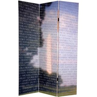 Oriental Furniture 72 x 48 Double Sided Memorial 3 Panel Room