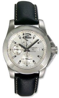 Longines Conquest Automatic Chronograph Steel Mens Strap Watch Date L3.662.4.76.0 at  Men's Watch store.