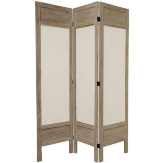 Feet Tall Solid Frame Fabric Room Divider in Burnt Grey