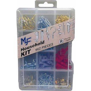 Midwest Fastener Corp 14994 662 Piece Household Assortment Kit   Picture Hanging Hardware  