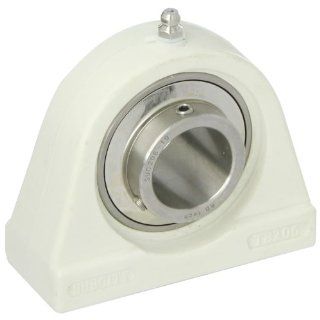 Hub City TPB250CTWX1 3/16 Tapped Base Pillow Block Mounted Bearing, Normal Duty, Relube, Setscrew Locking Collar, Wide Inner Race, Composite Housing, Stainless Insert, 1 3/16" Bore, 1.62" Length Through Bore, 3" Mounting Hole Spacing, 1.687&