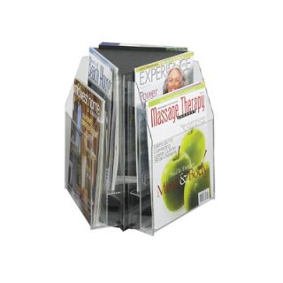 Safco Products Safco Clear Magazine Table Display with 6 Pockets (2