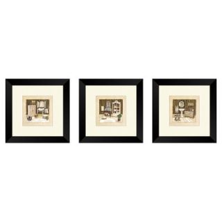 Bath Vintage Bath Framed Painting Print Set