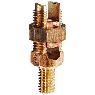 Burndy K2C23 Servit Post Mechanical Grounding Connector, 13/16" Nut Size, 15/32" Stud Length, For 1 or 2 conductors Power Distribution Blocks