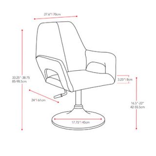 dCOR design Abrosia Adjustable Executive Arm Chair