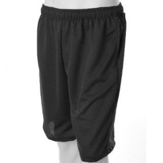 Erick Hunter Micro Mesh Mens Basketball Gym Shorts with Pocket, Large, Black Clothing