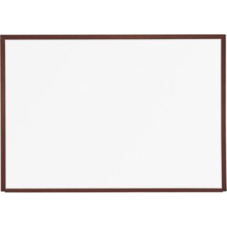 18 x 24 Porcelain Steel Markerboard with Solid Wood Trim