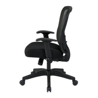 Office Star Products Space 28 Back Chair with Mesh Seat and Flip Arms