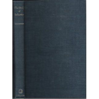 The study of behavior; Q technique and its methodology William Stephenson Books