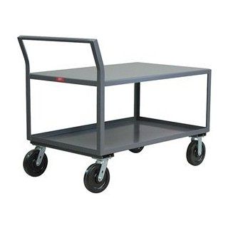 Utility Cart, Cap 4800 Lb, 2 Shelves, 24x72
