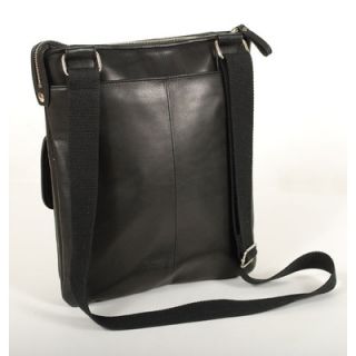 Aston Leather Vertical Shoulder Bag with Front Pocket