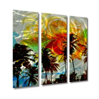 All My Walls Picturesque Palms Metal Wall Sculpture