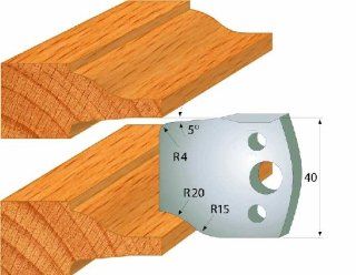 CMT 690.100 Pair of Profiled Knives for Shaper Cutters, 1 37/64 Inch Cutting Length and 5/32 Inch Thickness   Power Shaper Cutters  