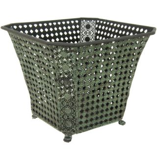 Square Wrought Iron Waste Basket