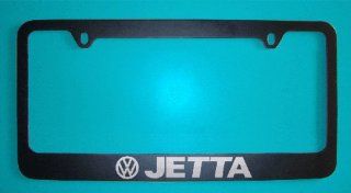 Volkswagen Jetta Black License Plate Frame (Zinc Metal) 