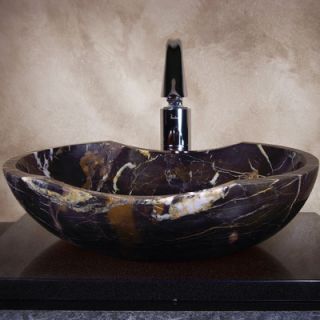 Yosemite Home Decor Hand Carved Canoe Shaped Vessel Bathroom Sink