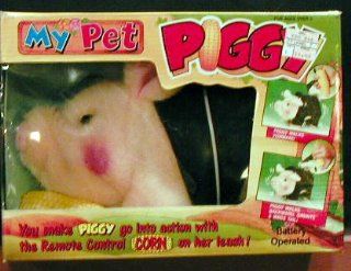 My Pet Plush Piggy Walks Forward and Backwards Wags Tail and Grunts (1991) Toys & Games