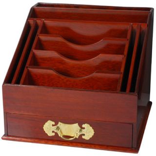 Oriental Furniture Rosewood Stationery Stand in Shiny Lacquer