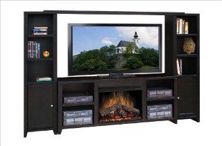Urban Loft 76" TV Stand with Electric Fireplace   Home Entertainment Centers