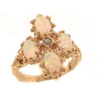 Heavy Weight Victorian Design Solid Rose 9K Gold Natural Very Fiery Opal Ring   Finger Sizes 5 to 12 Available Jewelry