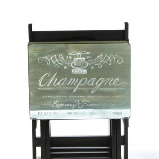Cape Craftsmen Wines of the World Wine Label TV Tray Set with Stand