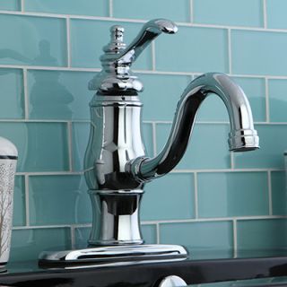 Kingston Brass Heritage Single Handle Bathroom Faucet with Push Up and