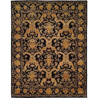 Black / Gold Rug Rug Size 2' x 3'   Area Rugs