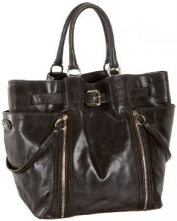 D&G Dolce & Gabbana DB1040 E1386 80048 Gaia Calfskin Large Tote, Brown, one size Tote Handbags Shoes