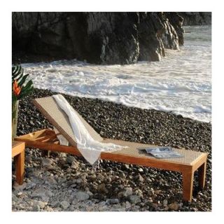 Panama Jack Outdoor Leeward Islands Chaise Lounge and End Table Set