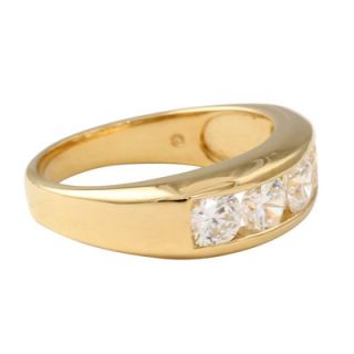 Palm Beach Jewelry 18k Gold/Silver Mens Cubic Zirconia Ring