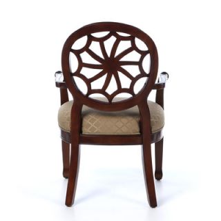 Powell Furniture Classic Seating Spider Web Fabric Arm Chair