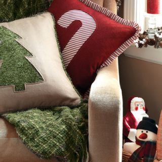 Eastern Accents Candy Cane Fluffy Evergreen Decorative Pillow