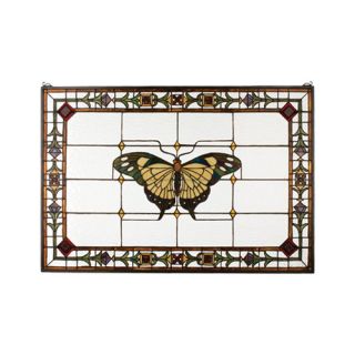 Tiffany Floral Nouveau Insects Victorian Butterfly Stained Glass